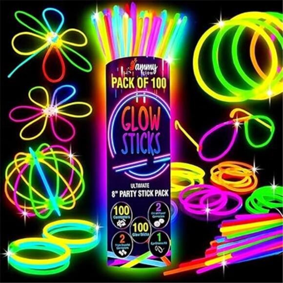 Glow-205 Pcs-Glow Sticks Bulk Party Pack -halloween party favors - Picture 7 of 7
